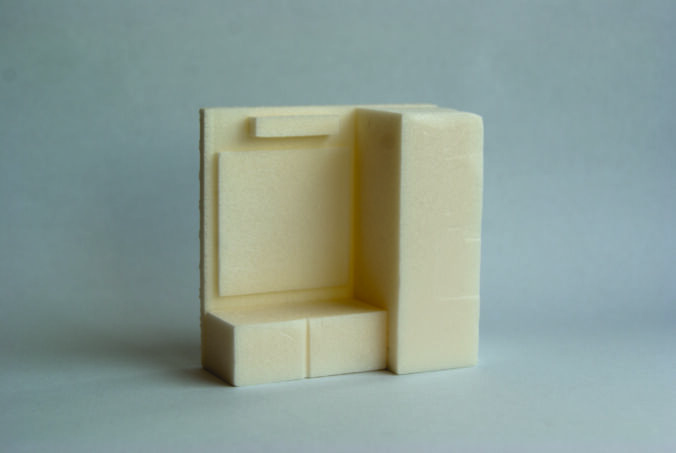 Bad Schrank Model aus Hartschaum